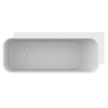 Allibert Timea Baignoire semi-îlot 168x68cm Coin à gauche Solid Surface Blanc mat SW735449 Allibert Timea Baignoire semi-îlot 168x68cm Coin à gauche Solid Surface Blanc mat SW735449