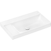 Hansgrohe Xelu Q wastafel - 80x48x8cm - planchet links - zonder kraangat - opzet - wit SW1164897