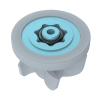 Neoperl PCW-02 limiteur de débit de douche - 10 litres par minute - rond 12.7mm - bleu GA83974