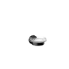 Emco Round Porte-savon - 10x9x5cm - avec porte-savon - noir/verre cristal clair SW452860