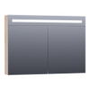 BRAUER Promise Deluxe armoire de toilette – 99 x 70 x 15 cm – LED directe – 2 portes, portes-miroir double face – Sunlit SW30767