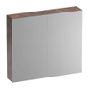 BRAUER Impress Deluxe armoire de toilette avec miroir - 80x70x15cm - éclairage interne et externe - 2 portes miroir double face - Erosion SW720938