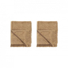 Blomus FRINO Gasten handdoeken - set van 2 - breedte 30cm - lengte 50cm - Tan SW1116685