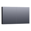 Saniclass Plain Spiegelkast 119x70x15cm Mat Zwart SW393082 Saniclass Plain Spiegelkast 119x70x15cm Mat Zwart SW393082