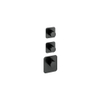 Hotbath Gal Afbouwdeel - voor Highflow Thermostaat - met 2 stopkranen - PVD - geborsteld gunmetal (antraciet) SW656286