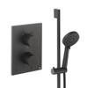 Crosswater MPRO Regendoucheset inbouw - 2 hendels - handdouche - glijstang - mat zwart SW1472522