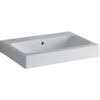 Geberit ICon wastafel - 60x48.5x15.5cm - 1 wasbak - 0 kraangaten - met overloopgat - keramiek - glans wit SW421895
