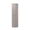 INK Concept R Armoire haute - 35x35x169cm - 2 portes - angles arrondis - rainurage vertical - pour poignées - ouverture à gauche - gris cachemire mat SW1405462