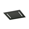 Hotbath Mate Douche de tête - carré - 50x50cm - cascade - éclairage à LED - Noir mat PVD SW1117667