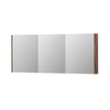INK SPK2 spiegelkast – 180x74x14 cm – 3 deuren, dubbelzijdige spiegeldeuren – Noten mat SW440285