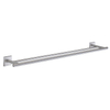 Smedbo House Porte-serviettes - 65x12cm - double - chrome brossé SW12210