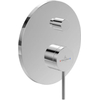 Villeroy & Boch Loop & Friends douchekraan - inbouw - eengreeps - met omstel - hoogglans chroom SW975131