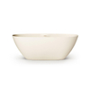Zeza Element Vrijstaand Bad - 175x76x60cm - solid surface - mat crème (beige) SW1440426