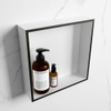 Mondiaz Easy nis 29.5x29.5x8cm voor Inbouw/opbouw 1 open vak Solid surface Talc/Urban SW643606