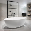 Xenz Britt baignoire îlot - 190x94x60 - incl. trop-plein/évacuation à fente - Acrylique - blanc brillant SW1000875