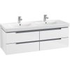 Villeroy & boch Subway 2.0 wastafelonderkast 128.7x42x4.49cm Wit glans 1024252 Villeroy & boch Subway 2.0 wastafelonderkast 128.7x42x4.49cm Wit glans 1024252