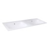 Best Design duo wastafel 120 cm tbv meubel Hydra / Bora zonder kraangaten SW280372 Best Design duo wastafel 120 cm tbv meubel Hydra / Bora zonder kraangaten SW280372