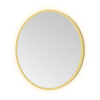 Hotbath &MORE Spiegel in aluminium frame / round - diameter 40cm - inclusief indirect LED - color changing - dimbaar - dottless - met afstandsbediening - PVD - geborsteld messing goud SW1245857