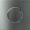 Geberit type 10 plaque de commande pour urinoir - pneumatique - bouton rond - inox brossé/easy-to-cl 0730085