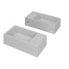 INK Versus Lavabo - 36x18x9cm - vasque gauche - 0 trous de robinet - polystone blanc mat SW157958