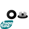 FugaFlow Eccelente Sobrado Anneau de trop plein 3cm pour lavabo Noir SW1124328