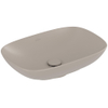 Villeroy & Boch Loop & Friends opzetwastafel - 56x38cm - zonder kraangat - zonder overloop CeramicPlus - mat almond (beige) SW644142