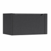 H&R Badmeubelen Juice Meuble sous lavabo - 80x45x40cm - angle droit arrondi - 1 tiroir - poignée intégrée - anthracite mat SW1109722