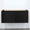 Adema Holz meuble sous vasque 100cm 1 tiroir sans poignée bois chocolate SW773957