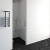 Saniclass Create douchedeur 70x200cm profielloos met antikalk en 8mm veiligheidsglas geborsteld RVS SW223726 Saniclass Create douchedeur 70x200cm profielloos met antikalk en 8mm veiligheidsglas geborsteld RVS SW223726