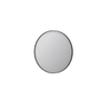 INK SP15 Miroir - 80x4x80cm - rond - encastré dans un cadre en aluminium - aluminium noir mat SW416766
