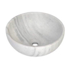 Plieger Round waskom - 38x38x13.6cm - marmer wit SW536489