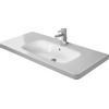 Lavabo Duravit Durastyle 100x48cm 1 trou de robinet avec trop-plein blanc SW54149