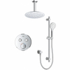 Grohe - Adema Rise regendoucheset – Ø20 cm hoofddouche – 20 cm plafondbuis – ronde handdouche – 2 functies – chroom SW811911