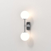 Astro Tacoma Twin Wandlamp/Plafondlamp - 230V - IP44 - bol - wit glas - chroom SW1569659