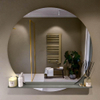 Mondiaz SPOT Miroir de salle de bain - rond 120cm - plan de miroir - couleur Smoke SW1235626