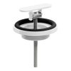Clou Flush bouchon de vidage et raccord de siphon blanc mat SW445745