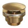 Brauer Gold Edition Wastafelplug - always open - PVD - geborsteld goud SW891072