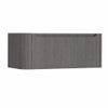 H&R Badmeubelen Juice Wastafelonderkast - 100x45x40cm - linkerhoek afgerond - 1 lade - geïntegreerde greep - Wenge SW1109894