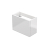 INK Versus Meuble sous-lavabo pour lave-mains - 36x18x27cm - 1 porte - ouvrant à gauche et à droite - sans poignée - MDF laqué blanc haute brillance SW157974
