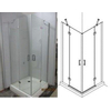Saniclass Cansano douchecabine met draaideur 100x100x195 vierkant aluminium SW23868