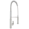 Grohe K7 Keukenkraan - hoog - 2 straalsoorten - met profesionele handdouche - Brushed Supersteel (RVS) 0437605