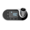 Plieger nexus thermostat ovale 14x6,6x6cm ecodesign chrome/noir SW796456