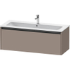 Duravit ketho 2 meuble de lavabo avec 1 tiroir pour lavabo simple 121x48x44cm avec poignée anthracite basalte mate SW772679