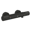 Grohe Vitalio Joy Doucheset - 60cm glijstang - ronde handdouche - 3 straalsoorten - thermostaatkraan - matte black (mat zwart) SW1576558