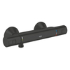 Grohe Precision Start Douchekraan - thermostatisch - zonder omstel - koppelingen - HOH=15cm - matte black (mat zwart) SW924682