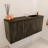 Mondiaz JOYA 90cm toiletmeubel - kleur Shadow - Wastafel FAYE positie Rechts 1 kraangat kleur Urban. SW1421541