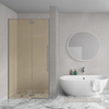 Aqua Vista Oria Linea nisdeur - 80x200cm - incl. montageset - champagne glas - Gunmetal SW1244377