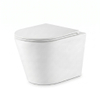 QeramiQ Wave Arc WC suspendu – sans bride – 36,3 x 51,7 cm – avec abattant fin (slim) – blanc brillant SW1578347