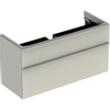 Geberit Smyle Square onderkast - 1184x617x470mm - 2 laden - zand grijs SW417678
