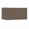 H&R Badmeubelen Juice Wastafelonderkast - 80x45x40cm - rechterhoek afgerond - 3D-front - 1 lade - geïntegreerde greep - tucson oak SW1259597